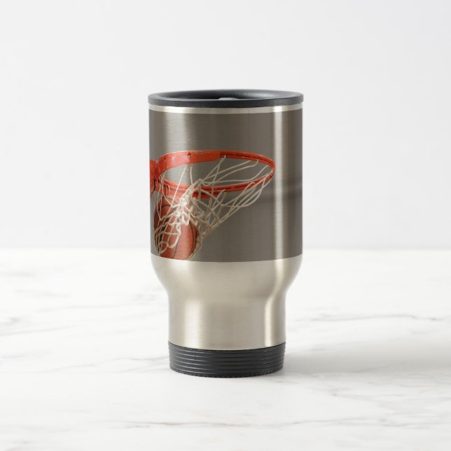 Mug De Voyage Basket-ball bruissant par le filet (Centre)