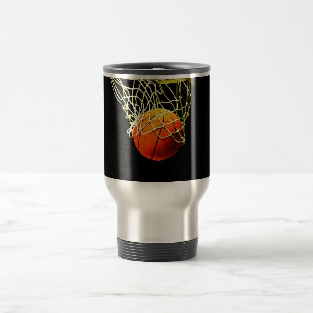 Mug De Voyage Basket-ball J'aime votre nom (Centre)