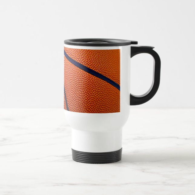 Mug De Voyage Basket-ball orange et noir (Droite)