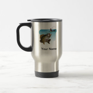 Mug De Voyage Basse à grande bouche Pêche dans la boue