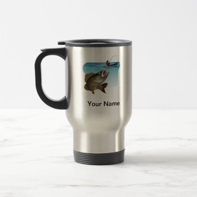 Mug De Voyage Basse à grande bouche Pêche dans la boue (Gauche)