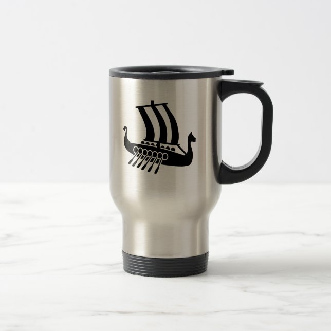 Mug De Voyage Bateau de Viking (Droit)