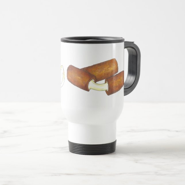 Mug De Voyage Bâtons Fromage Mozzarella frits Alimentation en bo (Devant droit)