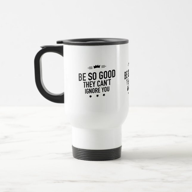 Mug De Voyage Be so good black (Gauche)