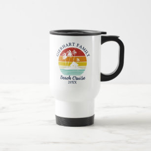 Mug De Voyage Beach Cruise Famille Réunion grand-pa Correspondan