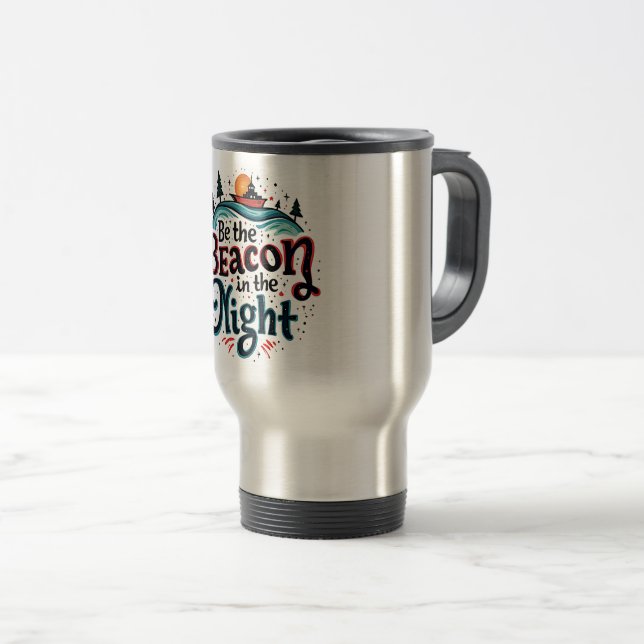 Mug De Voyage Beacon in the Night (Devant droit)