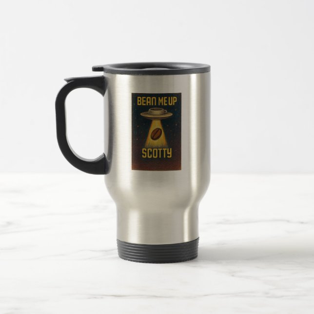 Mug De Voyage Bean Me Up Scotty Premium Tumbler thermique (Gauche)