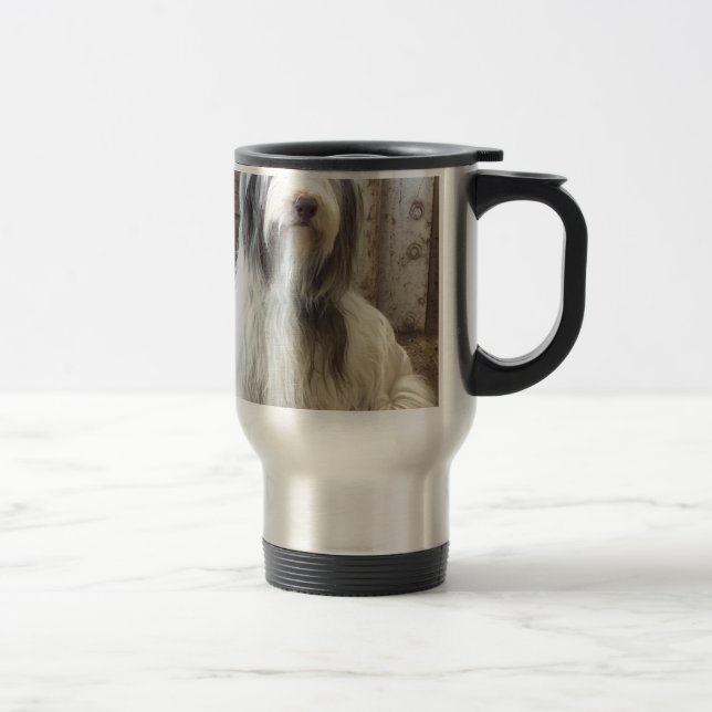 Mug De Voyage Bearded Collie (Droit)