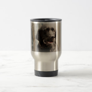Mug De Voyage Beau portrait noir de labrador retriever