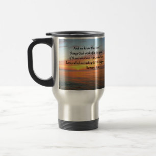 MUG DE VOYAGE BEAU ROMAINS 8:28 SLELES PHOTO