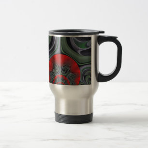 Mug De Voyage Beau Rouge Aurora Art Imprimer