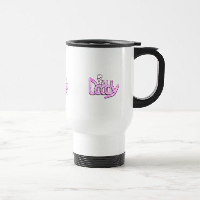 Mug De Voyage Bébé rose papa (Droite)