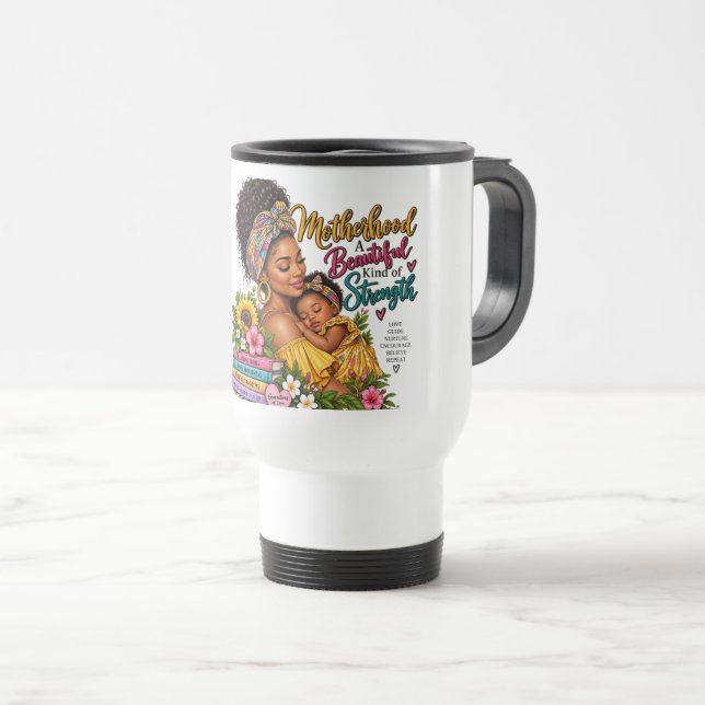 Mug De Voyage Belle et forte (Devant droit)