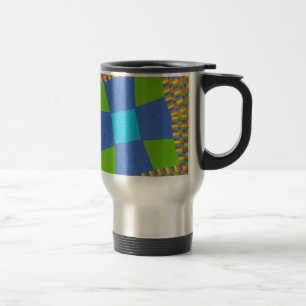 Mug De Voyage Belle Extraordinaire Vert Bleu Cyan Art Design d'i