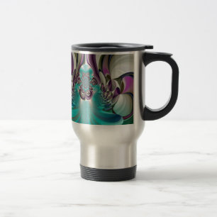 Mug De Voyage Belle impression Angélique Purple et Cyan Abstrait