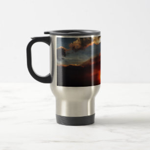 Mug De Voyage belle photo de coucher de soleil enfumé