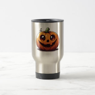 Mug De Voyage Belle sculpture de dessin animé citrouille Hallowe