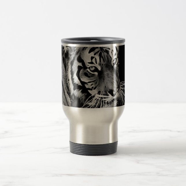 Mug De Voyage Belle Tigre noir blanc Afrique (Centre)