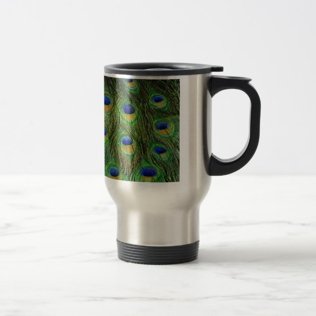 Mug De Voyage Belles plumes de paon (Droit)