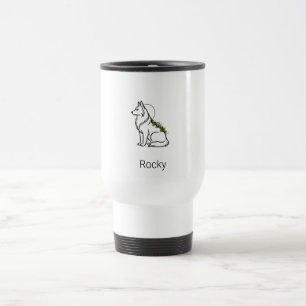 Mug De Voyage Berger Allemand Minimaliste Nom Personnalisé