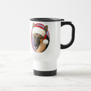 Mug De Voyage Berger allemand Noël chapeau de Noël