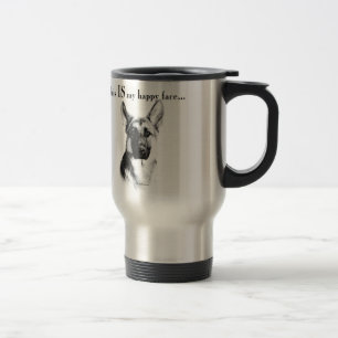 Mug De Voyage Berger allemand visage heureux