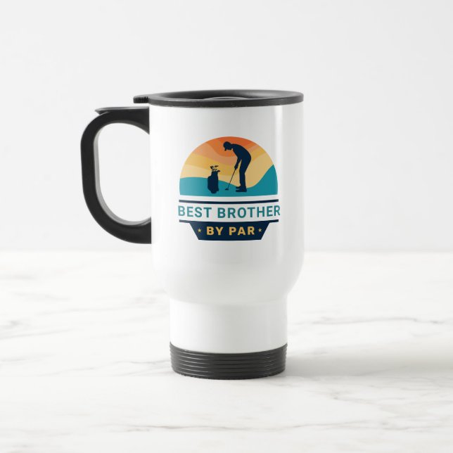 Mug De Voyage Best Brother By Par Par Retro Golf Lover (Gauche)