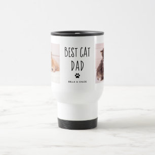 Mug De Voyage Best Cat Papa   Texte manuscrit de deux photos