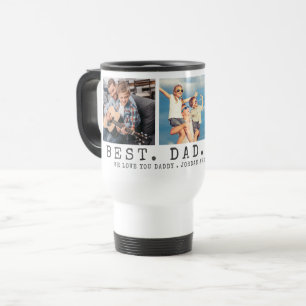 Mug De Voyage BEST DAD EVER 3 Photos Personnalisées