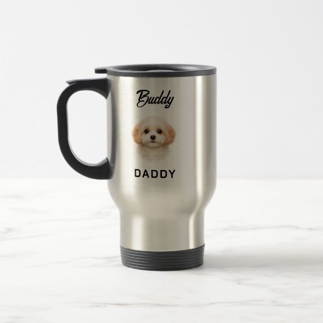 Mug De Voyage Best Dog Dad Ever | Custom Father’s Day (Gauche)