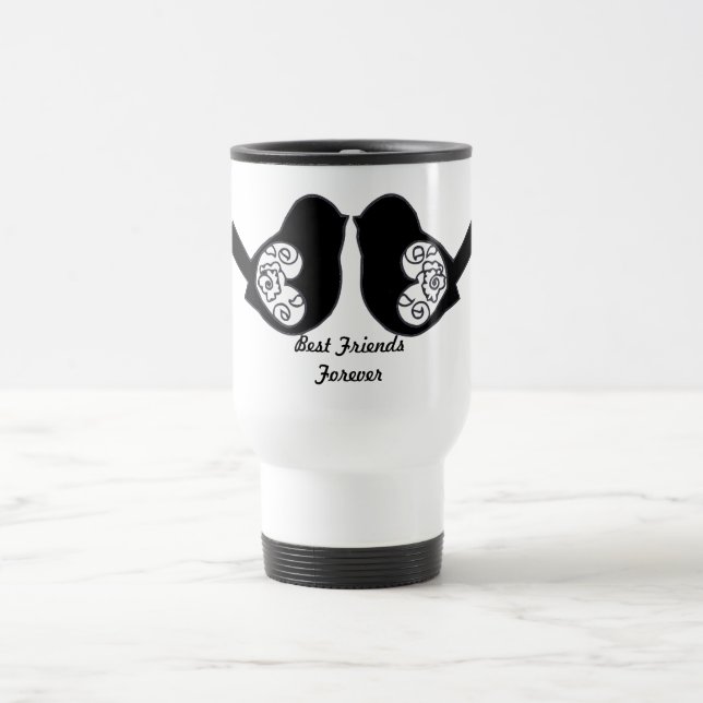 Mug De Voyage Best Friends Forever, BFF de mignons Inséparables (Centre)