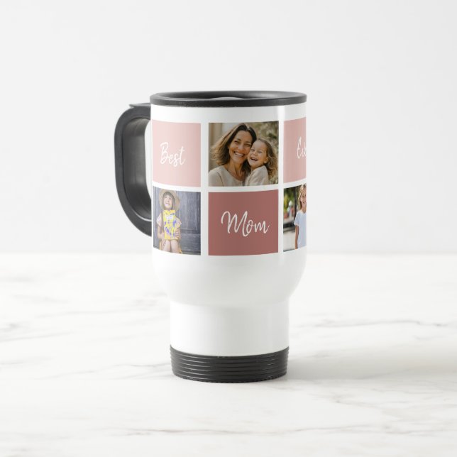Mug De Voyage Best Mom Ever Script photo (Devant gauche)