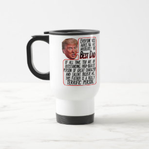 Mug De Voyage Best Papa Funny Donald Trump Fête des pères