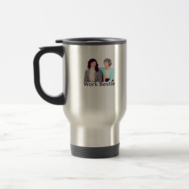 Mug De Voyage Bête de travail classique (Gauche)