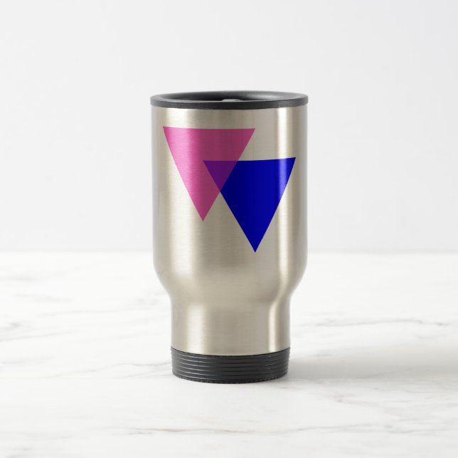 Mug De Voyage Biangles Fierté Bisexuelle (Centre)