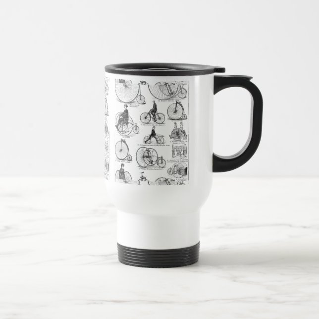 Mug De Voyage Bicyclette à grande roue Penny Farthing (Droite)