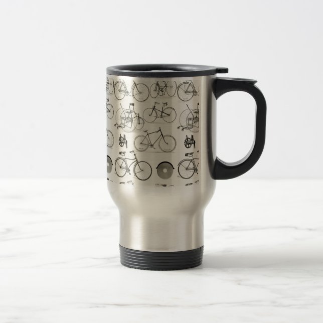 Mug De Voyage Bicyclettes vintages (Droit)