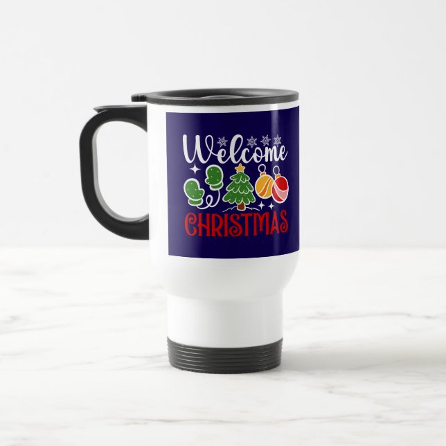 Mug De Voyage Bienvenue Noël (Gauche)