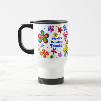 Mug De Voyage Big Flowers, le plus grand Modèle enseignant du mo