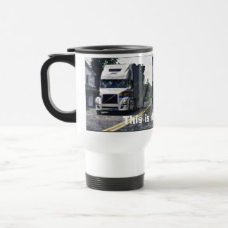 Mug De Voyage Big Rig Camion de transport blanc pour camions et 