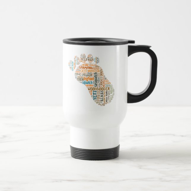 Mug De Voyage Bigfoot appelle le pied (Droite)