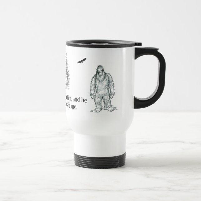 Mug De Voyage Bigfoot croit en moi (Droite)