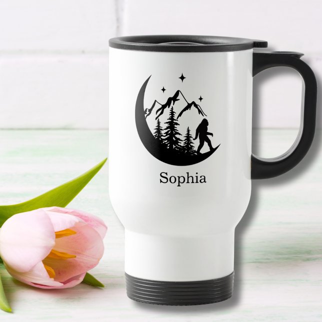Mug De Voyage BigFoot Sasquatch Squatchs Extérieur Nature Custom (Créateur téléchargé)