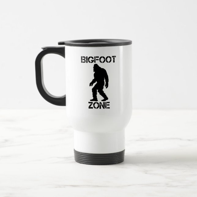 Mug De Voyage Bigfoot Zone Funny Bigfoot (Gauche)