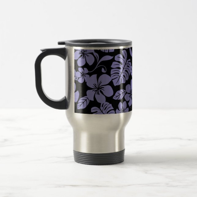 MUG DE VOYAGE BIKINI ROSE (NOIR//LAVENDER) (Gauche)