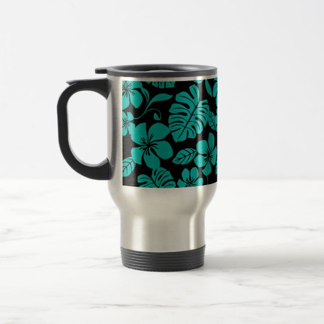 MUG DE VOYAGE BIKINI ROSE (NOIR/TURQUOISE) (Gauche)