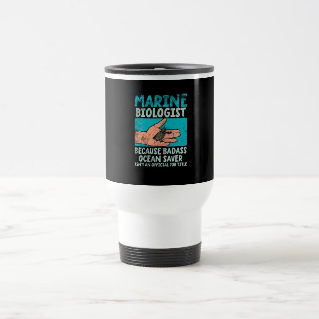 Mug De Voyage Biologiste marin (Centre)