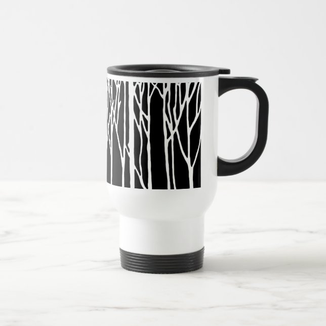 Mug De Voyage Birch Forest par Leslie Peppers (Droite)