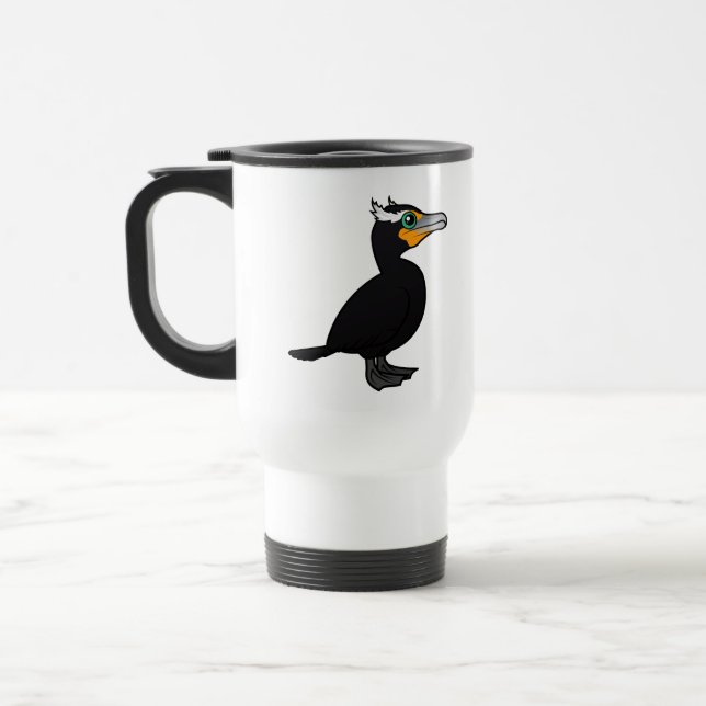 Mug De Voyage Birdorable Cormorant Double-crêté (Gauche)