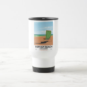 Mug De Voyage Bispham Beach Lancashire poster balnéaire